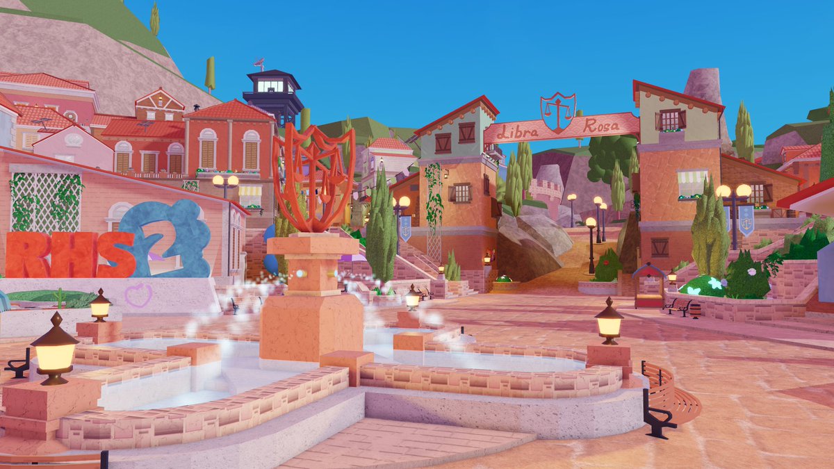 RHS2Game's tweet photo. 📢 Our next MAJOR update is coming VERY SOON...

Introducing the beautiful city of Libra Rosa, a brand new travel destination!

Here you'll be able to make deals and trade your items &amp; Credits with other players!

More sneak peeks coming soon! 👀

#RHS2 #Roblox https://t.co/aNa6IBFHgq