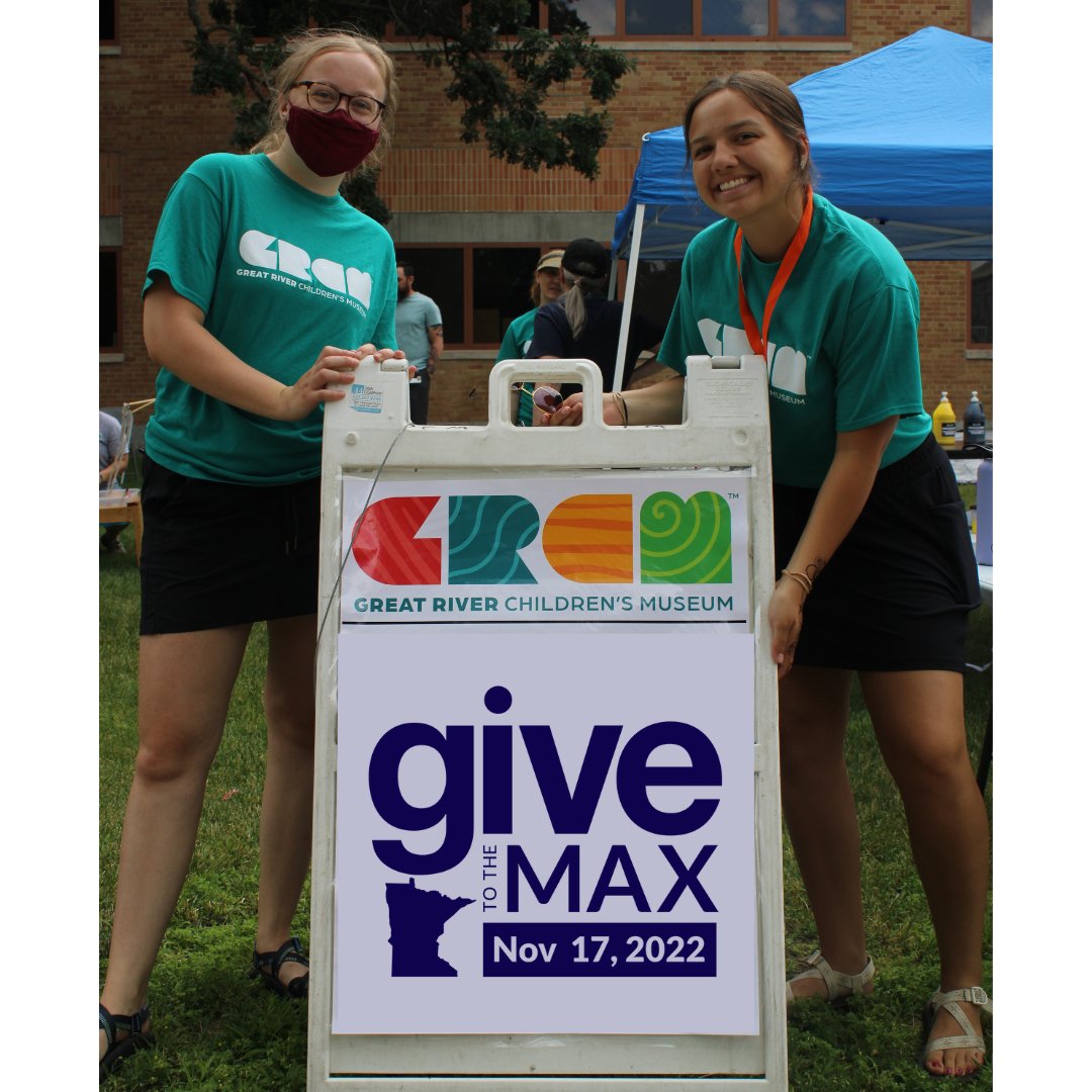 Friendly reminder to invest in PLAY when you're grabbing your coffee in the morning! Tomorrow is Give to the Max Day. Donate online to support GRCM as we work to create & test programming, pop-up exhibits, camps, field trip experiences, & more. #GTMD22 greatrivercm.org/donate