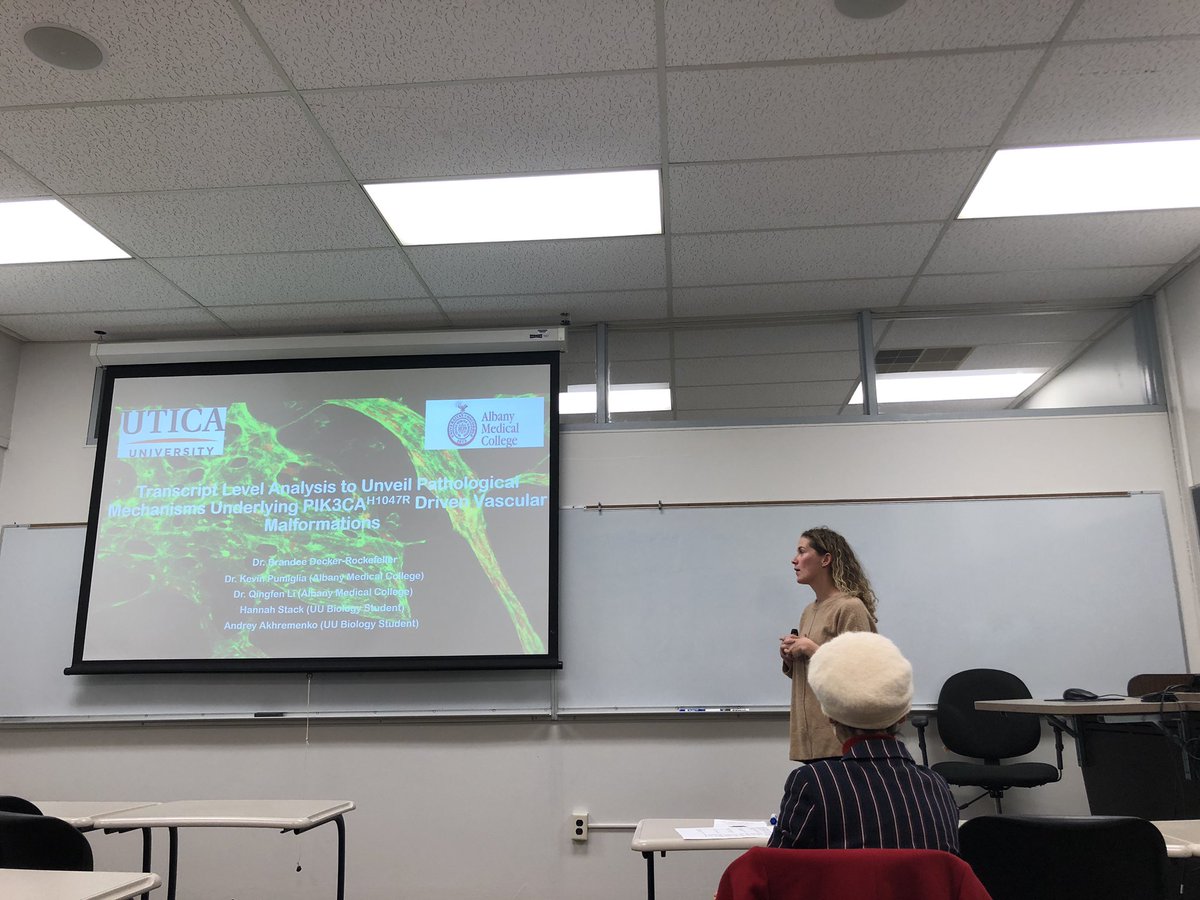 UticaBiology's tweet photo. A set of fantastic talks by our Biology Department faculty at @uticauniversity Faculty Research Day! @tprovost63 @SarahKeesom @scientificjules @Hashemian3 and Brandee Rockefeller https://t.co/eUe52QJ6BC