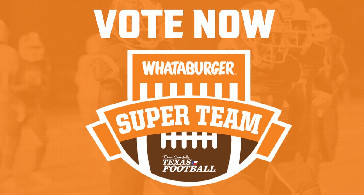 OL Nick Fattig – @Clear_SpringsFB – has been selected to be on the final ballot for the 2022 @Whataburger Super Team! Spread the word & VOTE NOW to land @NickFattig on 1 of the 40 coveted spots! Voting = unlimited | Ends Dec. 31 texasfootball.com/whataburger-su… | #txhsfb #dctf