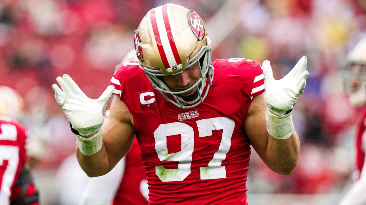 RitmoNfl's tweet photo. 🏈 Temporada 2022
Más golpes al mariscal de campo
Nick Bosa SF 24
Montez Sweat WAS 20
Matt Judon NE 19
#DatosNFL
Fuente: @NFLonFox | 📸 @49ers https://t.co/6ib4y0KQ7z