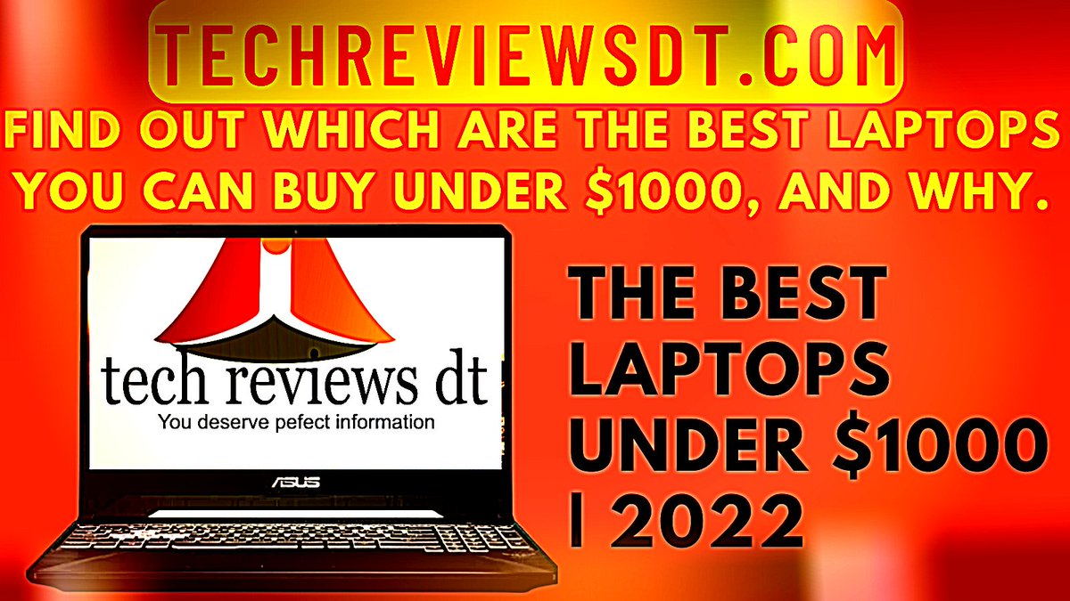 deanshappyy's tweet photo. Find out which are - The Best Laptops Under $1000 | 2022 - and why
https://t.co/qcuH8pouKF
#techreviews #Blogs #bloggers #tech #techdevices #laptops #Dell #Lenovo #HP #MSI #Intel #IMD #nvidia #Post #techreviews_dt #gaming #businesslaptop #Students https://t.co/NndkxInntj