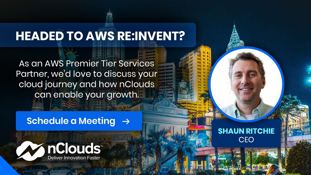 AWS customers – attending AWS re:Invent 2022? If so, we would love to meet up. Schedule time at the nClouds Business Suite at Wynn using the calendar link. #AWS #reinvent #lasvegas #devops #appmod hubs.la/Q01svq_z0