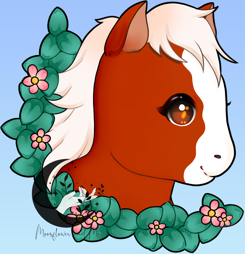 Another commission completed of a <a href="/roblox/">Roblox</a> horsey in chibi form of course, loved doing this! He's so cuuuute! 🥰