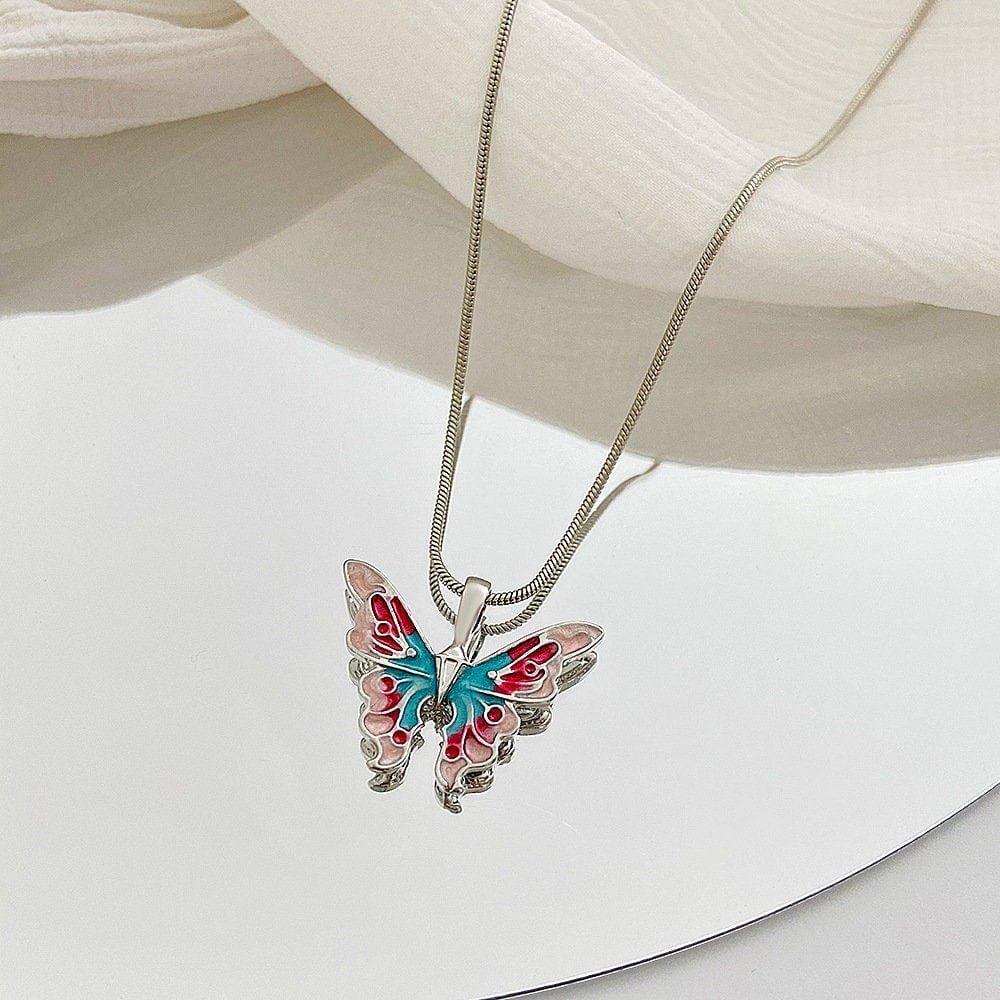 on Twitter "i love with these butterfly necklaces💓"