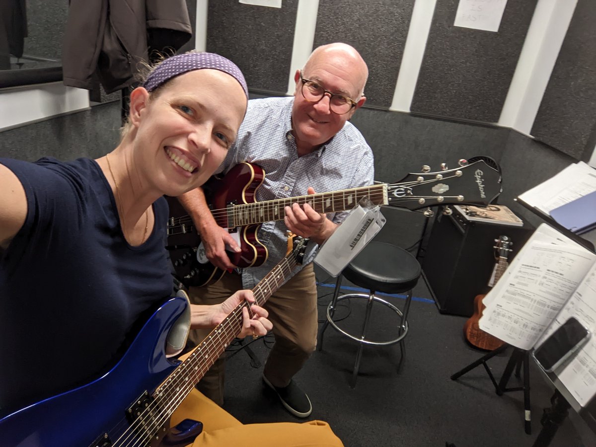 StefPotterMusic's tweet photo. This is David Robbins. I took 14 lessons from him this year to help me grow in my improvising and lead guitar playing, and I'm so glad I did! He was so encouraging about the skills I already had coming in, and helped me take my playing to the next level. So fun!!! #livingthedream https://t.co/8WKsXvaBYa