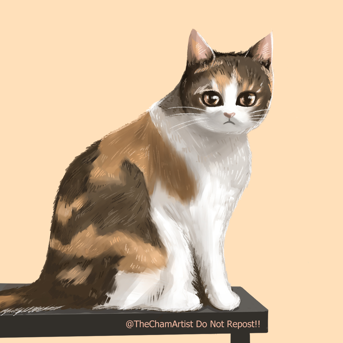 thechamartist's tweet photo. Cat art #cat #clipstudio #digitalart #DigitalArtist https://t.co/Iq5TPd9FHU
