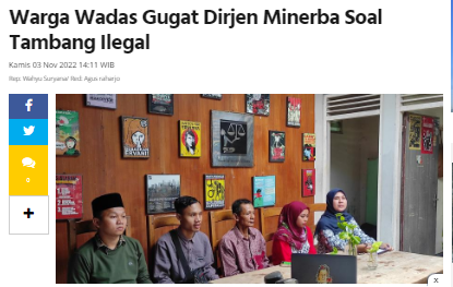 Gugatan diajukan karena Dirjen Minerba membolehkan penambangan batu andesit di Wadas yang dilakukan tanpa izin pertambangan.
#WadasMenggugat
#WadasMenggugat