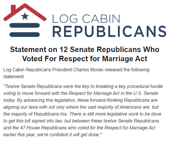 Log Cabin Republicans tweet media