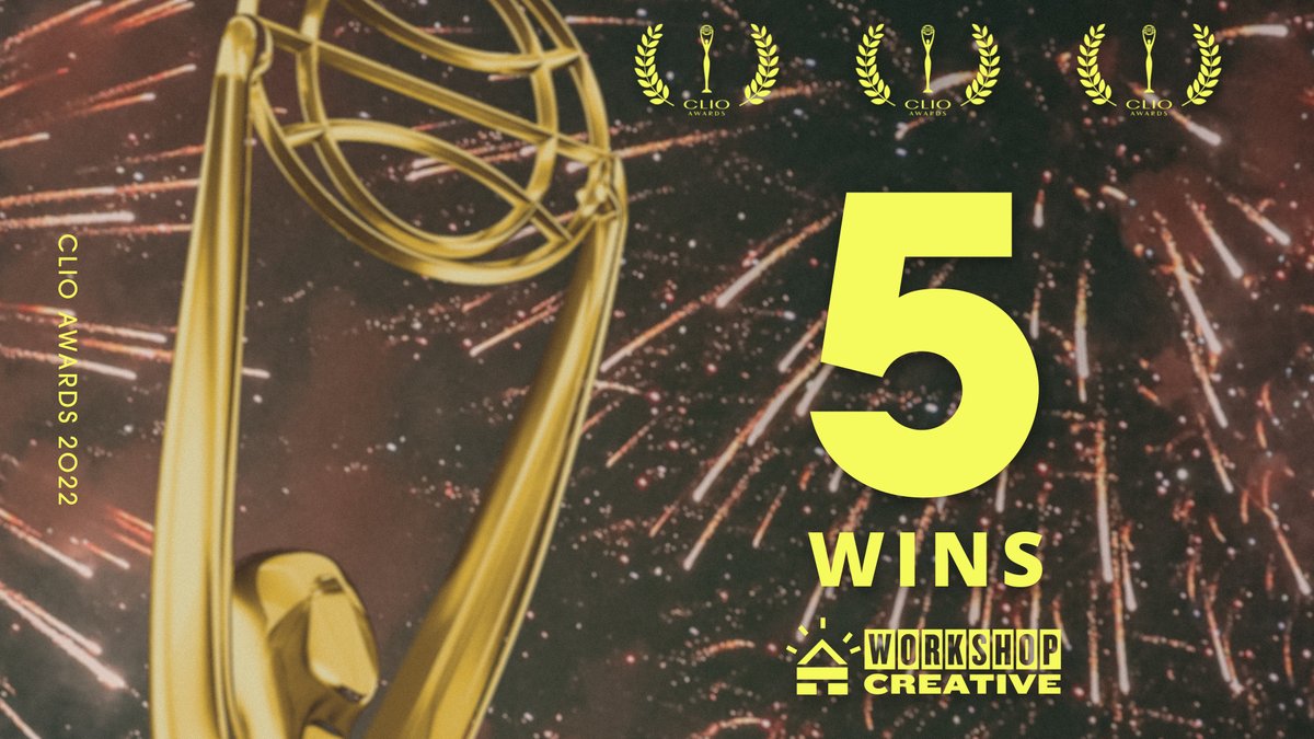 WRKSHPCRTV's tweet photo. Congrats to all the Workshoppers who contributed to our winning campaigns &amp; ALL the winners last night! We are honored to be amongst such inspiring work. Thanks to the @clioawards &amp; our amazing partners who collaborated on these pieces. We♥️our industry. Bravo!
#clioentertainment https://t.co/fbuzpCguoF