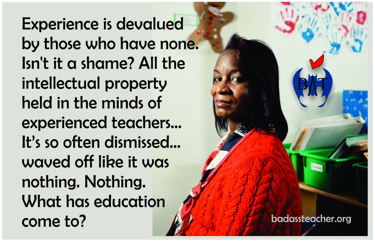 What has education come to? Talented, experienced teachers who love teaching are leaving in droves. You want to fix the Teacher Shortage? Fix this. #TBATs .<a href="/hawaiibats/">@HawaiiBATs</a> .<a href="/OregonBATs/">OregonBATs</a> .<a href="/WaBATs_/">Wa Badass Teachers A</a> .<a href="/CaliBats/">Cali Bats</a> .<a href="/AZBatsA/">Arizona Bats</a> .<a href="/ColoradoBATsA/">ColoradoBATsA</a> .<a href="/NVBats/">NVBATs</a> .<a href="/TxBats/">Texas Bats</a> .<a href="/NewMexicoBATs/">NewMexicoBATs</a> #RespectTeachers