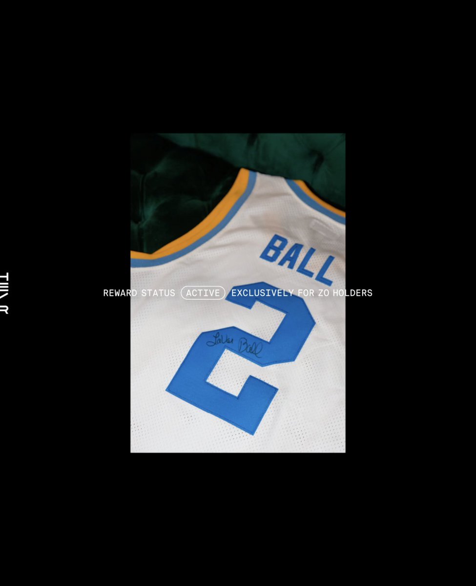 This week’s HEIReward is a throwback to @zo2_'s college days. An autographed Lonzo Ball @UCLAMBB jersey signed by @lavarbigballer is now live on the HEIR.APP Membership Experience 🐻✍️