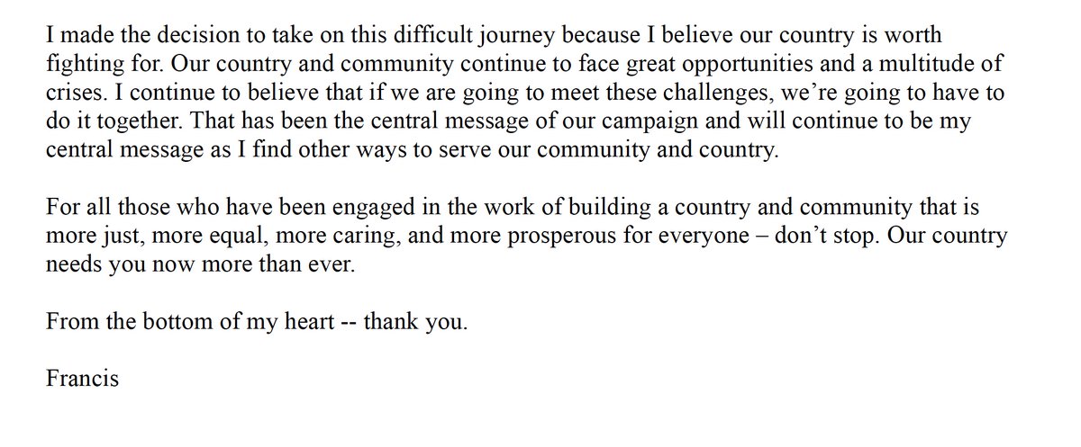 With all the votes counted, I called Brandon Williams to congratulate him on his victory. From the bottom of my heart, I want to thank my family, friends, volunteers, committee members, members of Indivisible, and everyone who supported our campaign for a better future in #NY22.