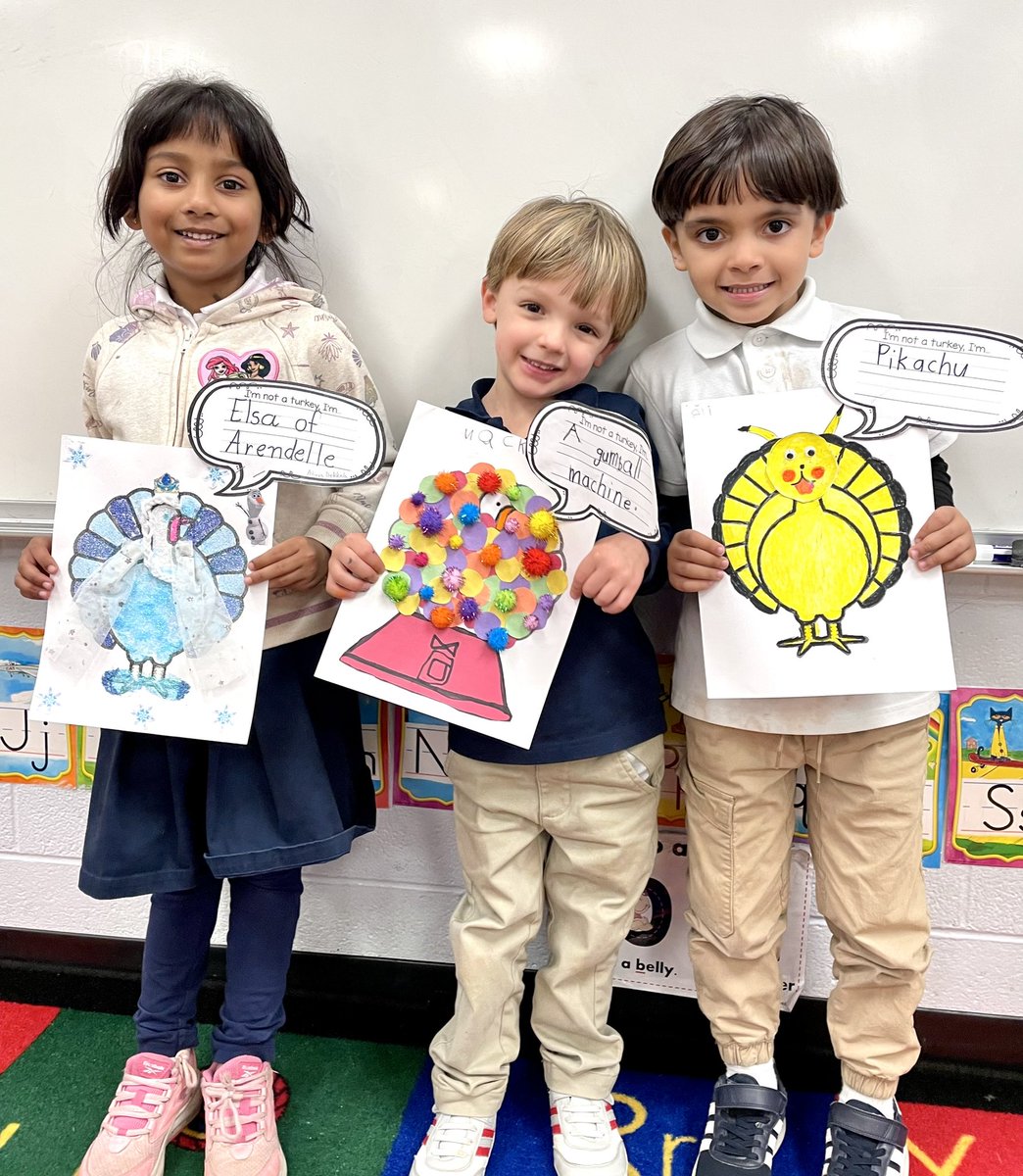ekkiger's tweet photo. We liked Turkey’s disguises in the book Turkey Trouble and created these disguises to help Turkey hide! https://t.co/HJX6s1Scmy