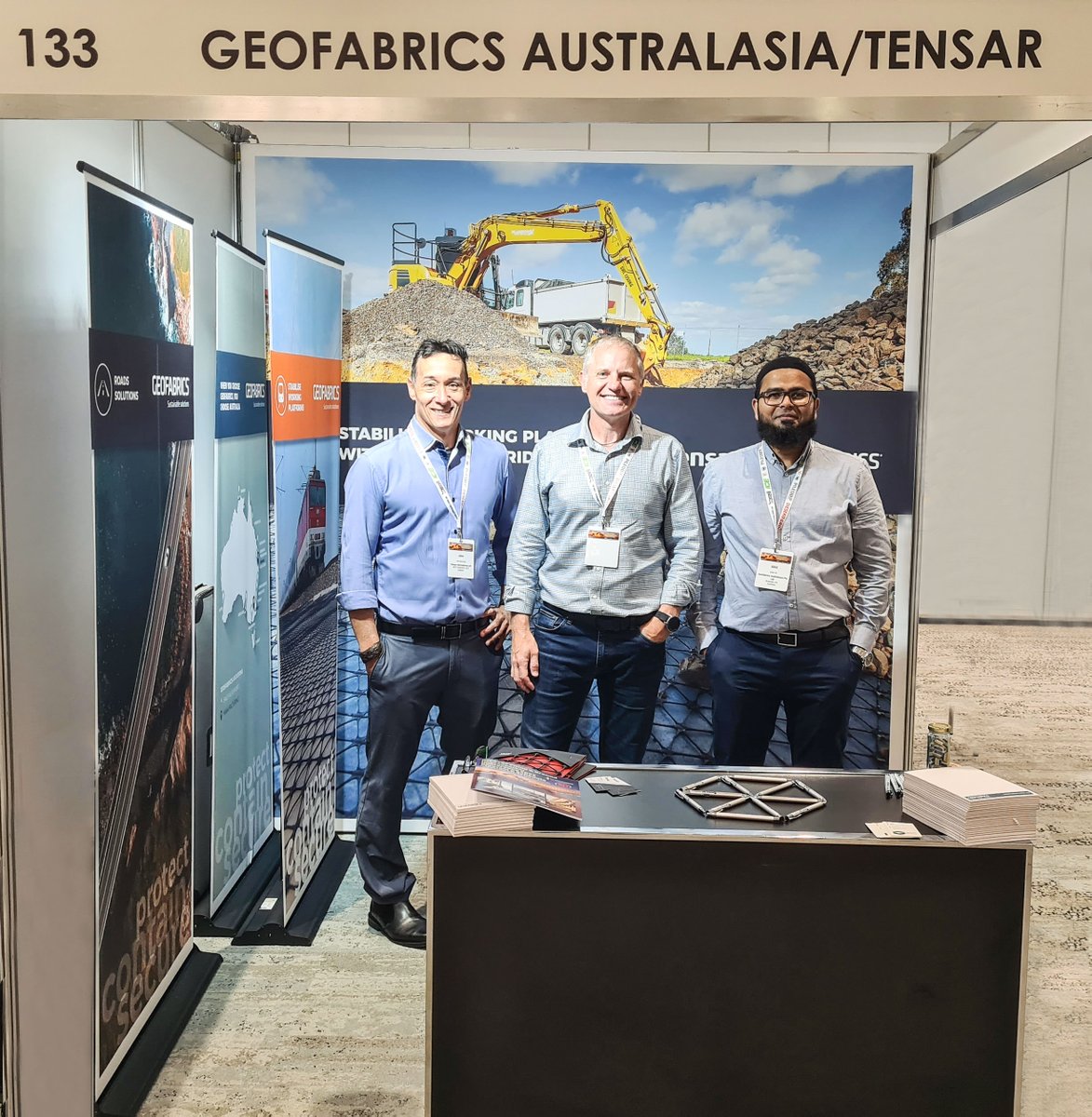 Geofabrics_Aust's tweet photo. We are delighted to partner with @TensarInsights at the @DFI_Tweets &amp; PFSF Piling &amp; Ground Improvement Conference on 16-18 Nov 2022. Visit us at booth 133 @ICCSyd as we exhibit #tensar geogrids that help stabilise access roads &amp; working platforms.
 #geofabrics #geogrid #PFSF22 https://t.co/LaDSn7ho14