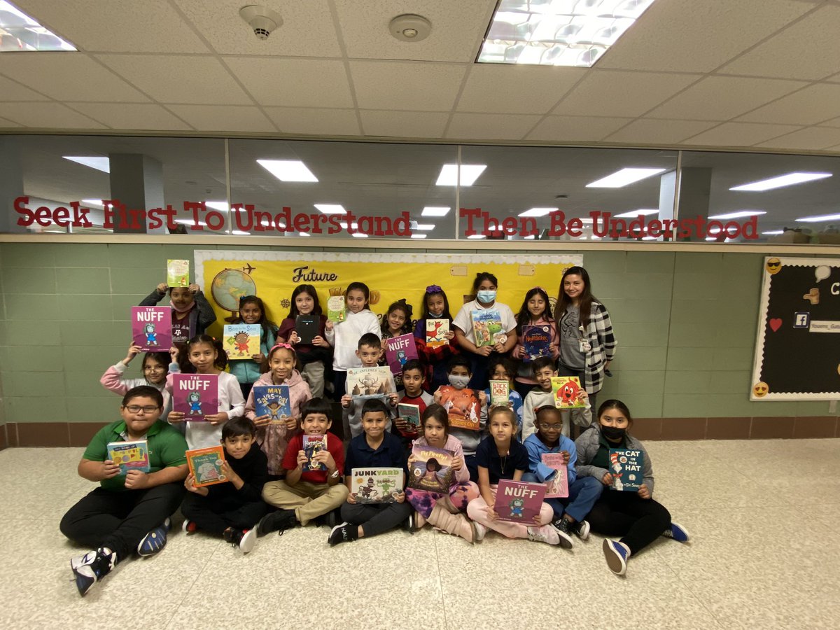 MrsMArellano's tweet photo. Thanks to @youens_library my students received a book to take home and continue to practice reading 📚 #gatorslearn https://t.co/qMb7tNrtbl