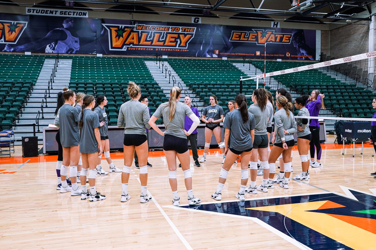 GCU_WVolleyball's tweet photo. Today we practiced. Tomorrow we play. #LopesUp https://t.co/jnVlIk5tcM