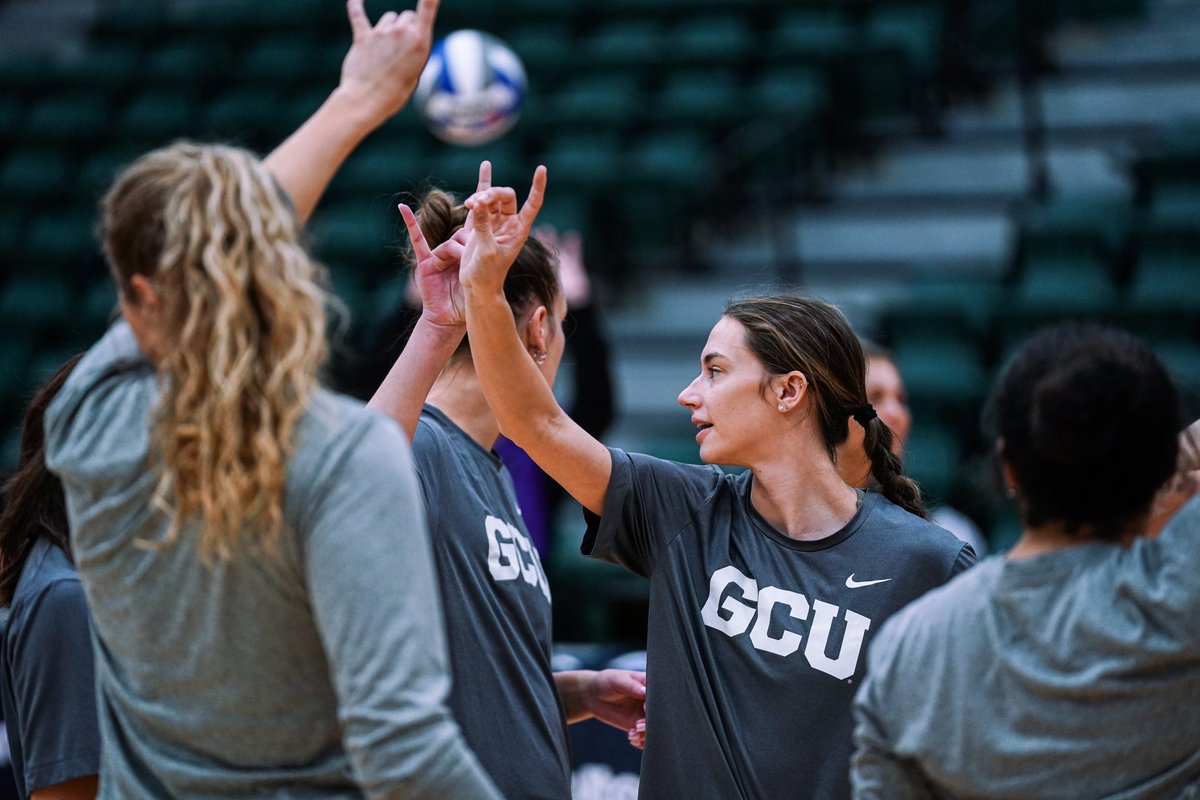 GCU_WVolleyball's tweet photo. Today we practiced. Tomorrow we play. #LopesUp https://t.co/jnVlIk5tcM