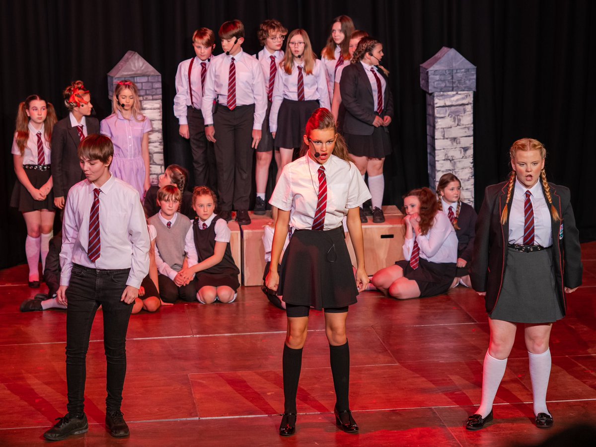 music_greenwood's tweet photo. Well, that’s it! What a fantastic team! We could not be prouder of the cast, crew and staff involved in our production of #matildajr. Amazing performances from everyone and we are all so proud, pretty emotional and full of pizza! Until next year… #monthemaggots @Greenwood_Acad https://t.co/8tJo1Wb8kh