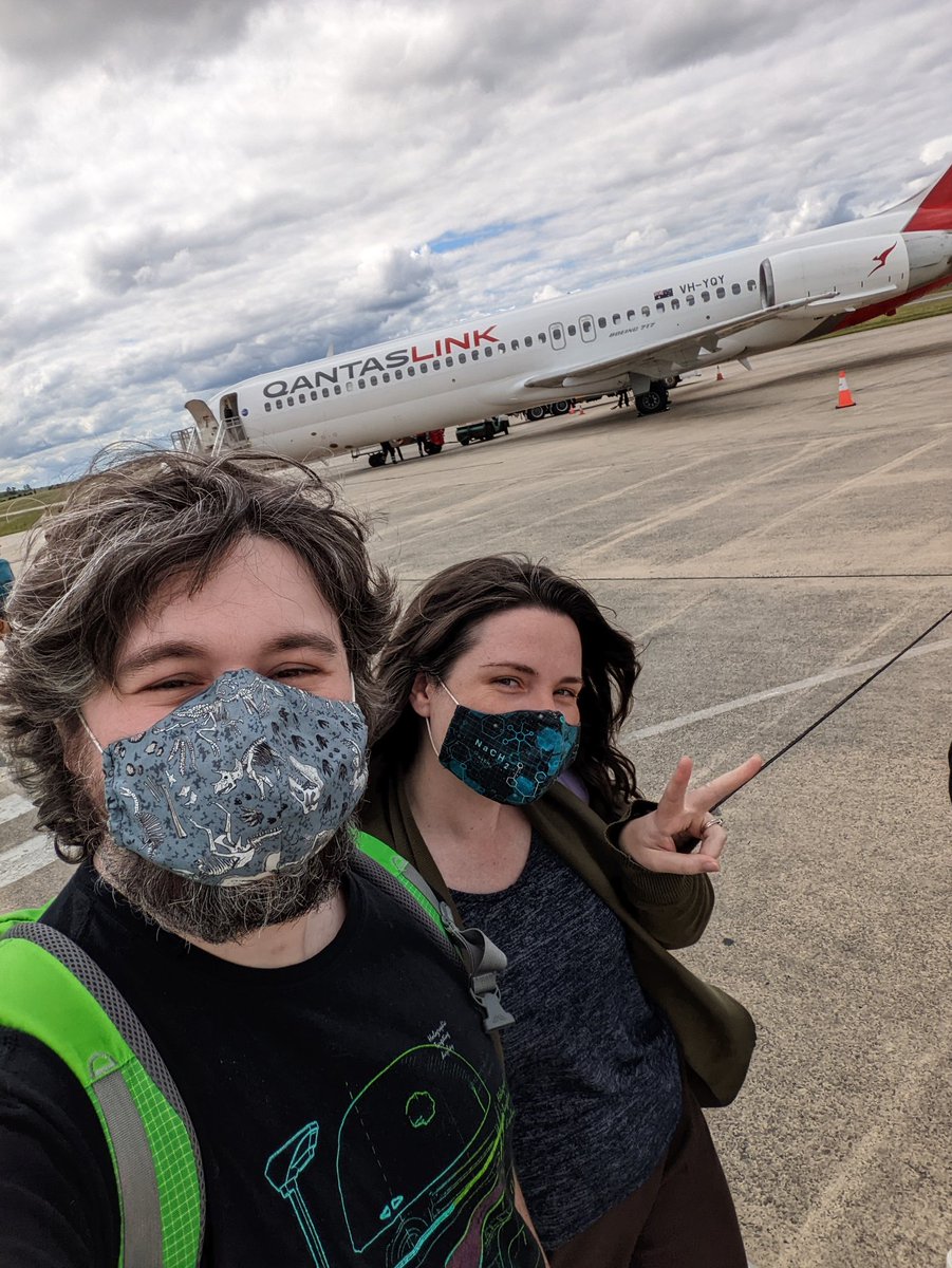 Arrived in Tasmania yesterday so <a href="/AshTheMicroNerd/">Ashlea Webster</a> can give a presentation at AAVLD and I can sit in the hotel room working on funding proposals 👍