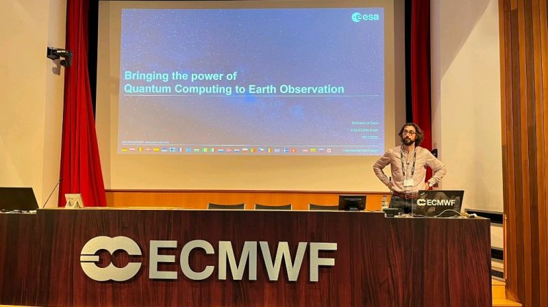 Great to discuss #quantumcomputing for #earthobservation (#QC4EO) at @ECMWF @esa @ESA_EO WS on #ml4esop, with the interested and engaging audience of the 'computing at the edge' session!

Website, livestream and replay: events.ecmwf.int/event/304/

#AI4forEOWS