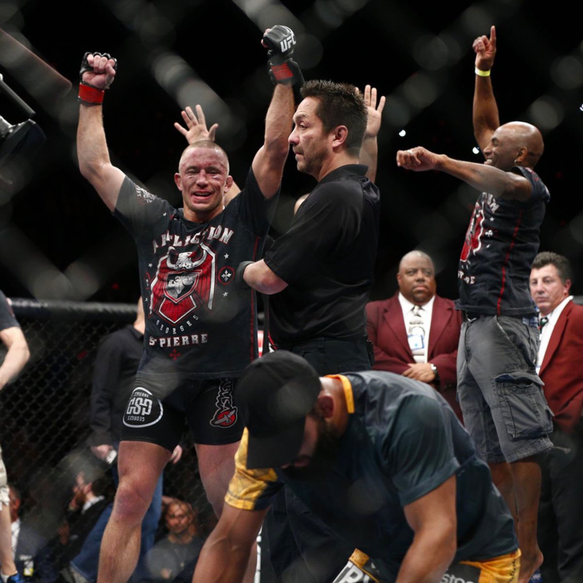 VerdictMMA's tweet image. GSP vs. Johny Hendricks took place 9 years ago today in Las Vegas, Nevada. 

This was the fight that inspired the creation of Verdict.