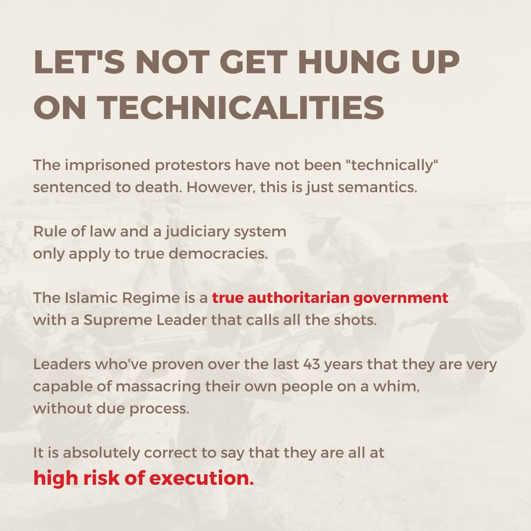 persianpurpose's tweet image. The Islamic Regime would easily execute 15,000 innocent people. 

They have done it before and they will do it again. 

Diverging from this narrative is dangerous and damaging to the Iranian people fighting for freedom.