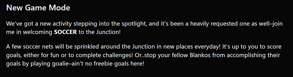 SOCCER IS COMING TO THE JUNCTION! ⚽🥅

More about Update 1.3: news.mythicalgames.com/season-1-updat…