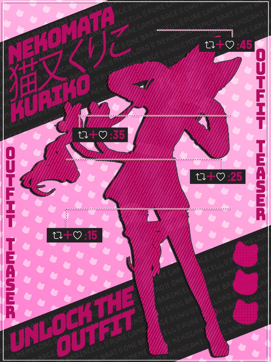 kurikurikoCH's tweet photo. Sooo Kuri's finally graduating from Vroid and moving onto a completely different model. Figured after so long it's a good time to do one of these outfit unlock reveals! 
💖🐾 Please share if you like! 🐾💖
#ModelReveal #VTuberUprising #Vtuber #VtubersEN #ENVtuber #vtubermodel https://t.co/sF0v7CMmjE