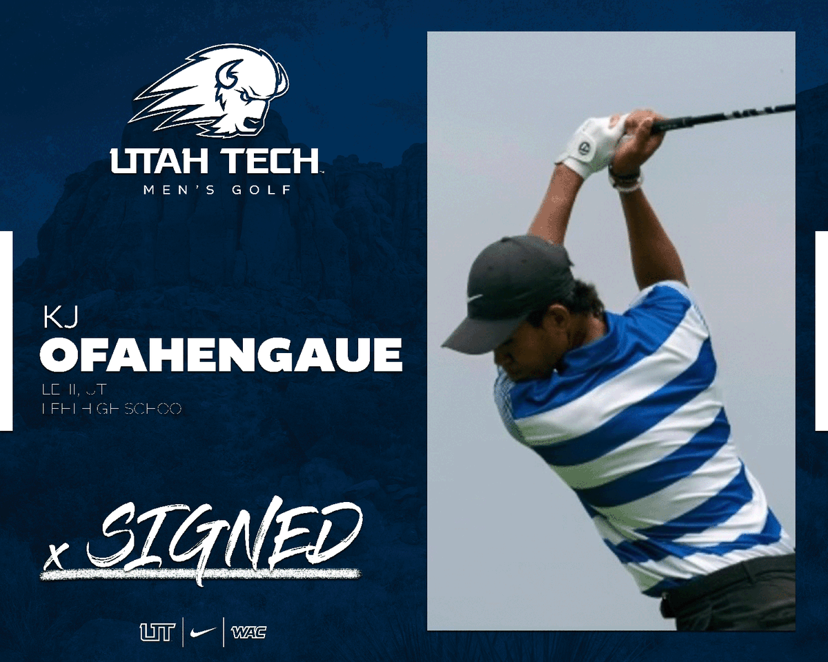✍️ Signed ✍️ 

Welcome to the Utah Tech Family KJ!🦬

#UtahTechBlazers | #WACmgolf
