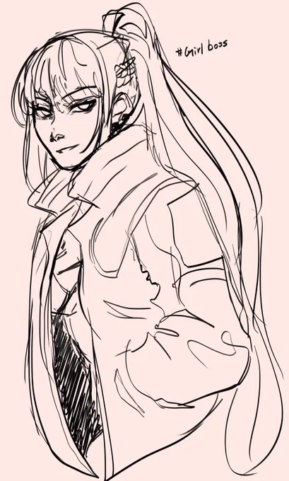 ok here are some actual sketches lmaoI like 99 bc she's big and rabid,,, 