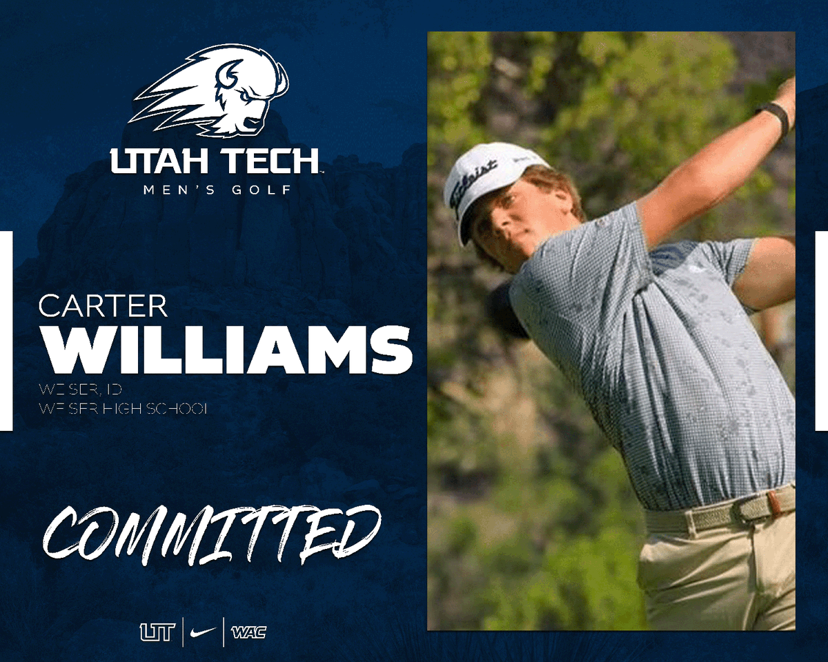 COMMITTED 

Welcome to the Utah Tech Family Carter!🦬

#UtahTechBlazers | #WACmgolf