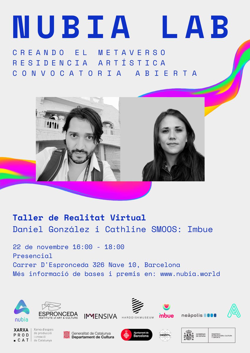 Taller presencial a Barcelona  - GRATUÏT PER A TOTS ELS PÚBLICS
🔥 22 Nov / 16:00 - 18:00h:
TALLER DE REALITAT VIRTUAL 

🔥google forms workshops:
docs.google.com/forms/d/e/1FAI…

#workshop #metaverso #residenciaartistica #convocatoriaabierta #opencall  #vr #esproncedabcn