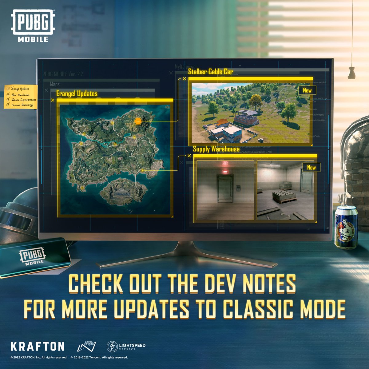 PUBG MOBILE on Twitter "Stabler cable cars, vehicle radar, supply