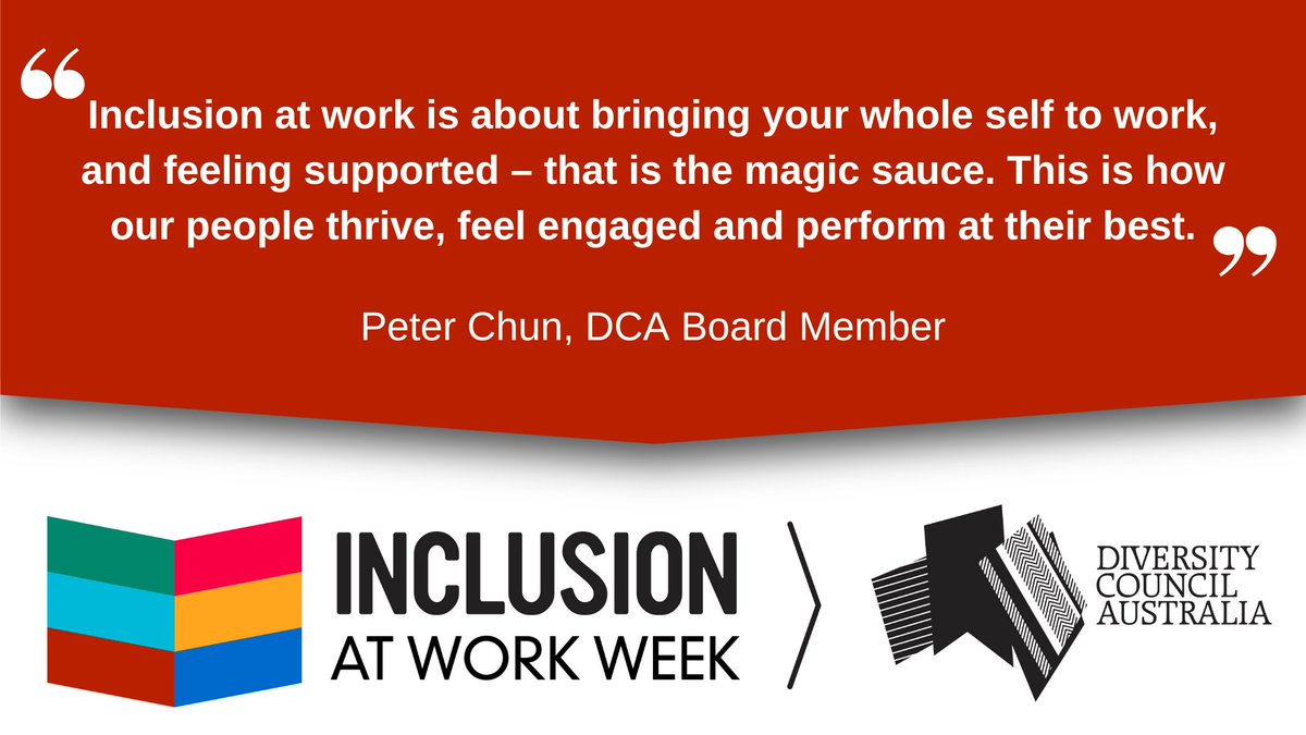 DivCouncilAus's tweet image. We asked DCA Board Director and CEO UniSuper, Peter Chun, what inclusion at work meant to him for #InclusionAtWorkWeek. ✨ Why is #InclusionatWork important to you?  Get involved👉ow.ly/U1ft50LAHR6