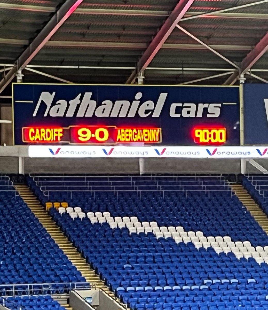 FPTomH's tweet photo. What a fantastic night from the @CardiffCityFCW Team. Very nearly hit our 10-0 bet 😂 Unbelievable scenes. Delighted to have been able to donate 200 tickets to local schools. To top it off our sponsored player @RhiRhioakley got Player of The Match and scored some worldies⚽️ 🥅 https://t.co/FMkLT4aubH