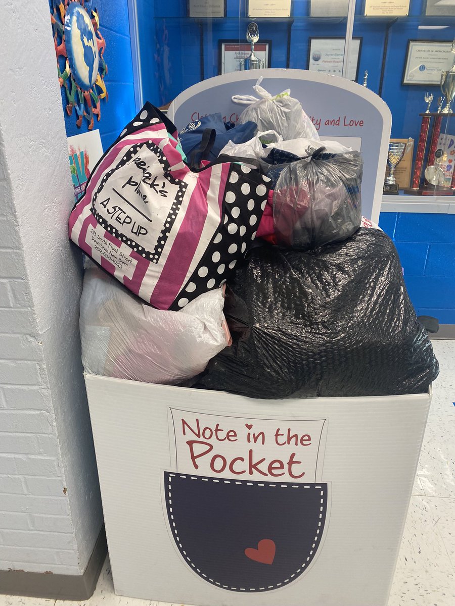 JYJoyner's tweet image. Our @NoteinthePocket box has been filled over and over! We can’t wait to deliver all the donations over for families of Raleigh! Here we come Note in the Pocket, any final donations need to come in TOMORROW! 💛 💙