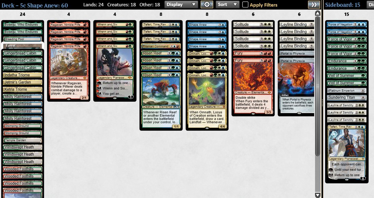 3 ligas acabando 4-1 probando la nueva creativity. La base de maná es mala, los monos son malos y el banquillo sobra la mitad. Aún así el deck gana solo. Seguiremos probando y cambiando cositas. Iremos informando ;) <a href="/Elpisodeabajo1/">Elpisodeabajo</a>