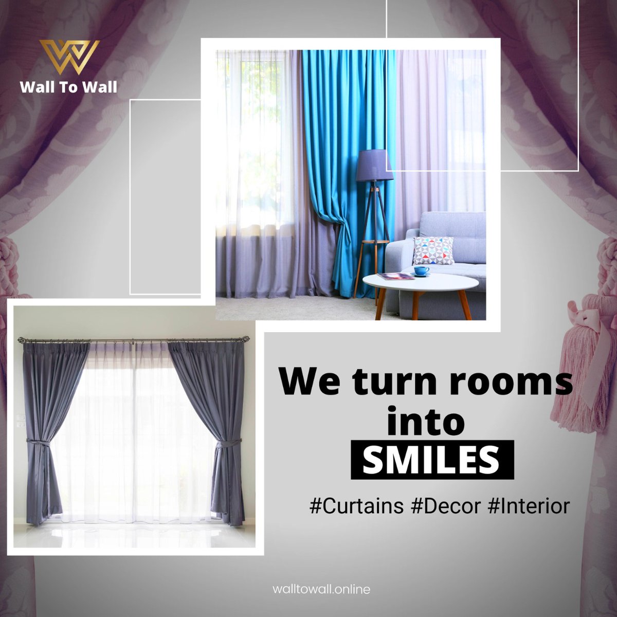 Wall2WallDecors's tweet photo. Curtains can influence the ambience of any room. We offer the choosiest types of Curtains in all of Chennai. 

Don’t take our word for it just go through our collection and see for yourself

#curtains #HomeImprovements #HomeDecor #interiordesign #curtainsdesign #windowtreatments https://t.co/2dRTTUiy2F