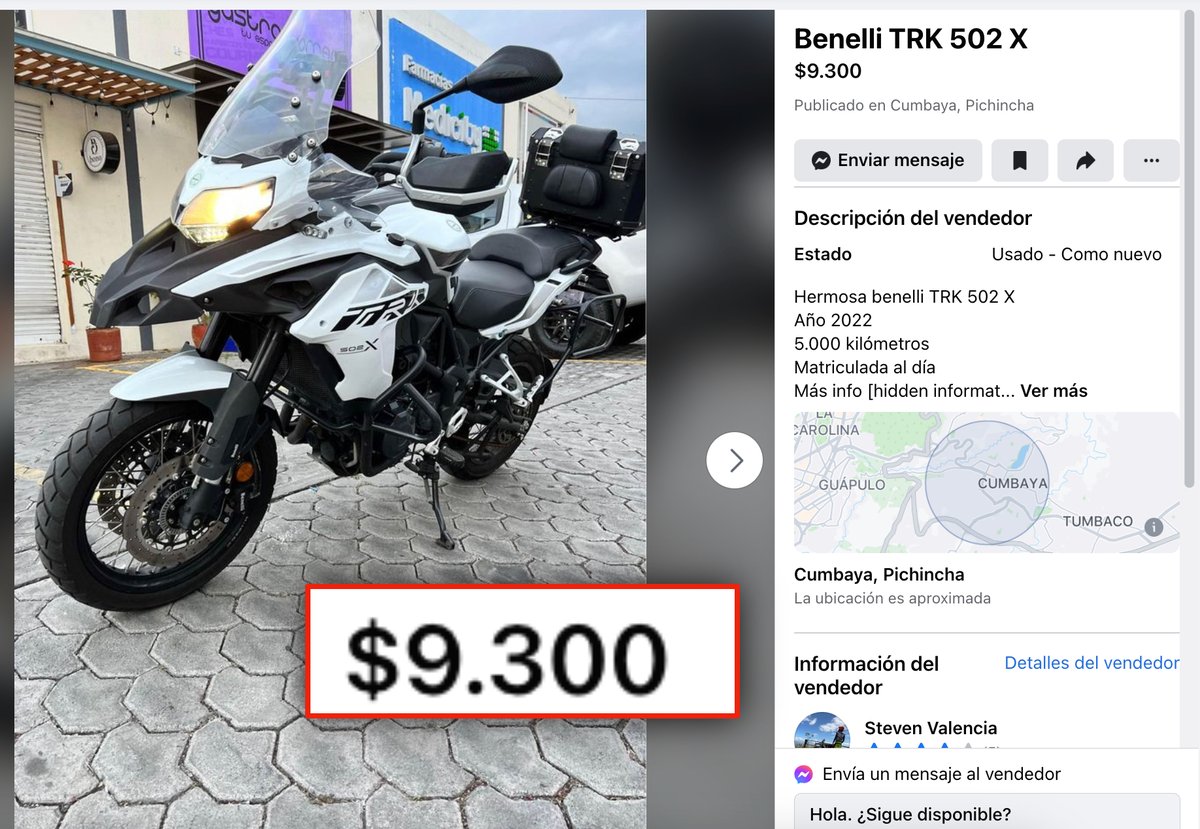 BlackEcuador's tweet photo. Los lujos socialistas del correísta @alexismoncayo con el sueldazo de $3000 de @radio_pichincha. 

Para comprarse una moto de $10.000 si tiene, pero no tiene para pagar $55.719 de pensiones de la hija. 

QUIEN SE SOLIDARIZA DE SU HIJA?
@VillaFernando_ 

#RedDeTuiterosDemocraticos https://t.co/deEr48QiCB
