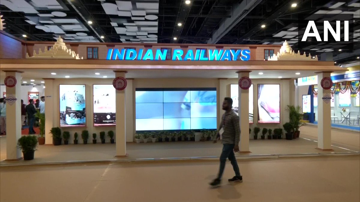 ANI on Twitter "Delhi Railway Pavillion at India Trade Promotion Organisation (ITPO), Pragati