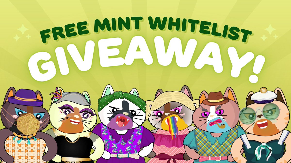 ClassyCats_io's tweet photo. Didn't get a chance to mint free before? We're giving more WL spots! ✨🙀

To Join:
👉Follow Classy Cats
👉Fill out this form: https://t.co/j1zfoGqSdc

🚨 ONLY A FEW SPOTS LEFT! 
Free Minting starts December 11

#NFT #NFTFam #NFTGiveaway #nftwhitelist #CatsOfTwitter https://t.co/nM2qVMsiCj