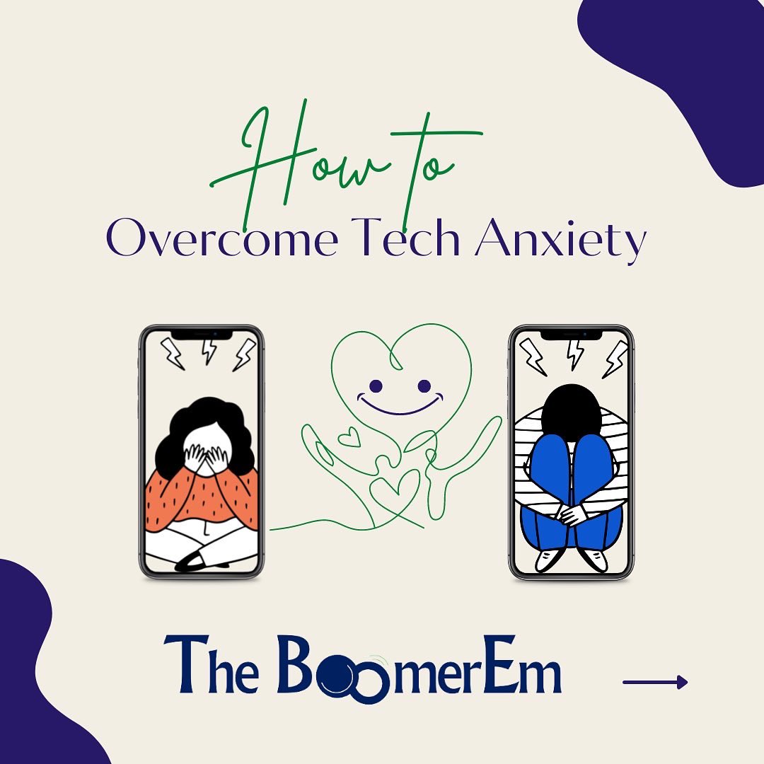 theboomerem's tweet image. How to overcome #techanxiety? #digitaldivide #empower