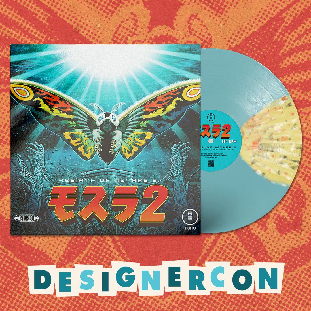 We're also bringing along two great new <a href="/Godzilla_Toho/">GODZILLA.OFFICIAL</a> titles to #DesignerCon:

- MATANGO, with art by <a href="/RockinJello/">Rockin'Jelly Bean</a>. Housed in a single pocket jacket with flood print and sticker pack.

- REBIRTH OF MOTHRA 2, with art by <a href="/FBertmer/">Florian Bertmer</a>. Housed in a silver reflective laminate jacket.