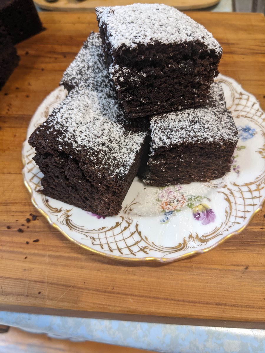 mrlcurry's tweet photo. "Disgustingly Rich Brownies" from my 1987 copy of Kids Cooking, now property of my children, off to Te Pa Pori today. #bakingitbetter #kindnessmatters Good Bitches Baking https://t.co/5x7k82xNFX