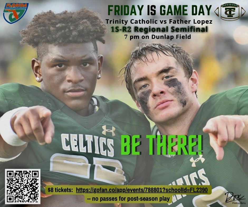 Friday Night Lights!!! Playoffs are here! Time to roll!!☘️🏈Proud to represent Ocala!☘️Let’s Go!!!!!☘️⁦<a href="/TCHSCeltics/">Trinity Catholic HS</a>⁩ ⁦<a href="/TCCelticsFB/">Trinity Catholic Celtics Football</a>⁩ ⁦<a href="/OcalaPreps/">Ocala Preps</a>⁩ ⁦<a href="/OcalaStarBanner/">Ocala StarBanner</a>⁩ ⁦<a href="/OcalaGazette/">OcalaGazette</a>⁩ ⁦<a href="/GatorsFB/">Florida Gators Football</a>⁩ ⁦<a href="/FlaHSFootball/">FloridaHSFootball.com</a>⁩