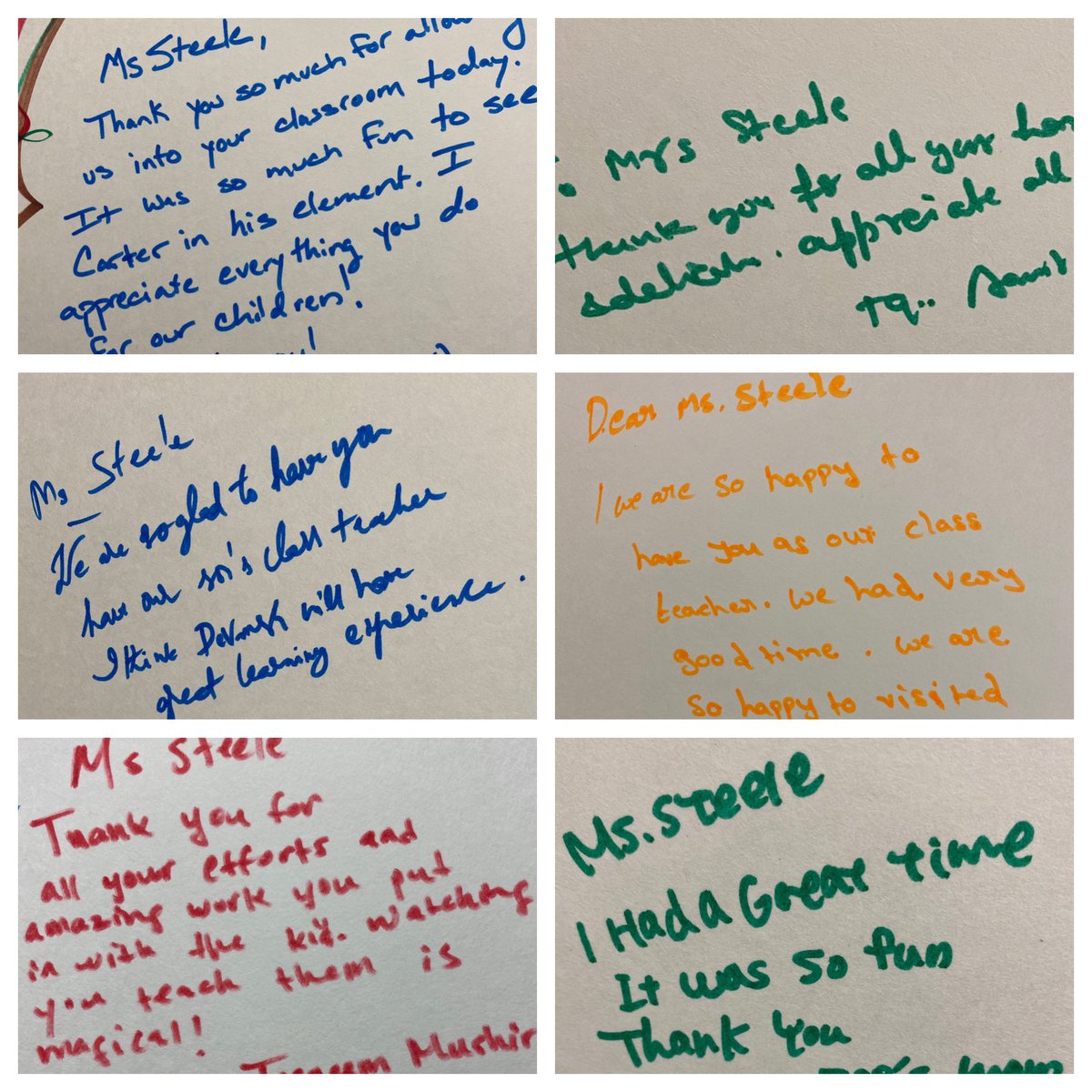 We had parent involvement today and some parents left me some sweet notes on their way out ❤️ #lavillita #leopards #cfbproud #kinderlife <a href="/LaVillitaElem/">La Villita Elementary School</a> <a href="/CFBISD/">Carrollton-Farmers Branch ISD</a>