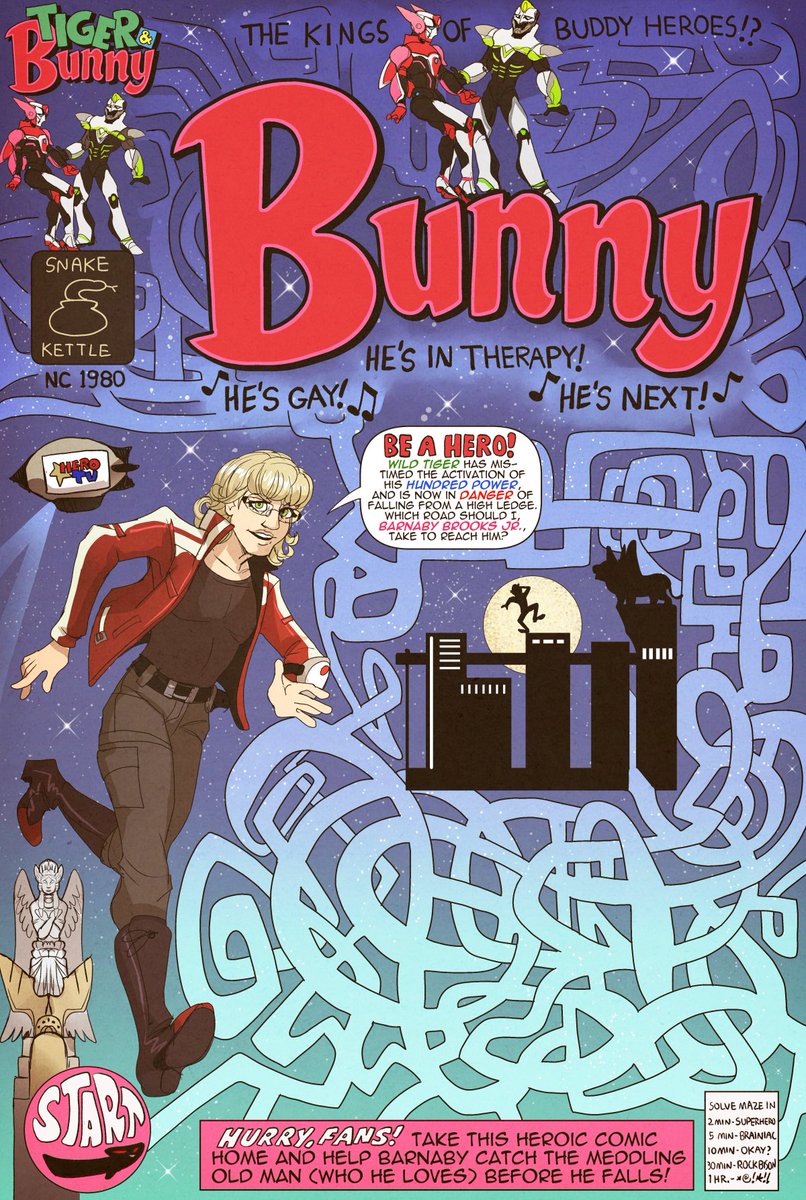 snakekettle's tweet photo. can YOU help barnaby save wild tiger??? #tigerandbunny https://t.co/93NEkRXWHd