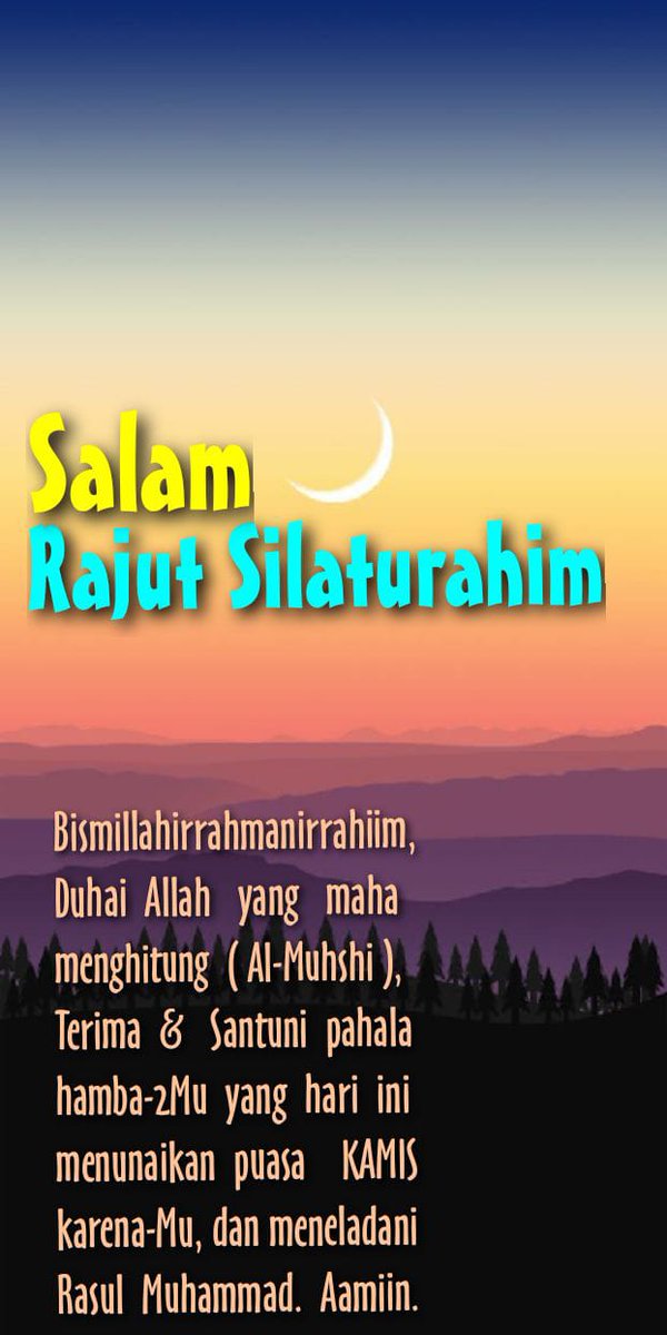 Assalamualaikum warahmatullahi wabarakatuh...

Ane izin pamit dari Twitter untuk sementara waktu...

Mohon maaf bila ada salah kata Semoga semua diberi kekuatan dan saling support demi kemajuan bersama dan bangsa 🙏🏼