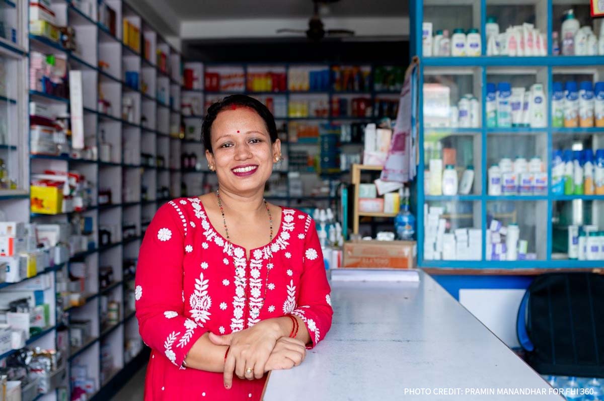 fhi360's tweet photo. Sujata used to have little interest in her husband’s pharmacy — until she took part in voluntary #familyplanning & business skills training through @USAID_MOMENTUM Nepal. Learn how she became a family planning champion here: https://t.co/tDPvkD4ubt
#ICFP2022 #FPForward https://t.co/g1crd8WmIM